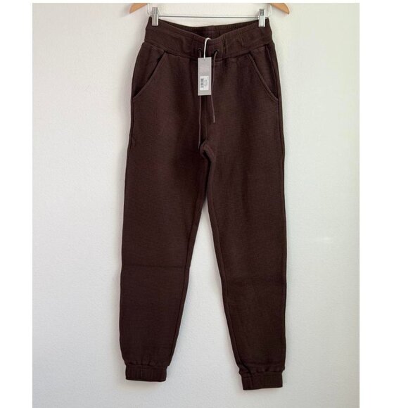 Negative Underwear Waffle Knit Jogger in Espresso, Size Small - Picture 6 of 10